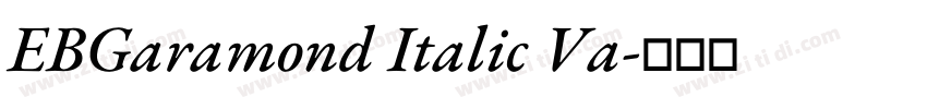 EBGaramond Italic Va字体转换 EBGaramond Italic Va字体转换